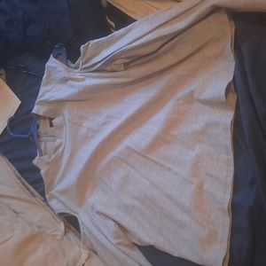 Grey women long sleeve shirt